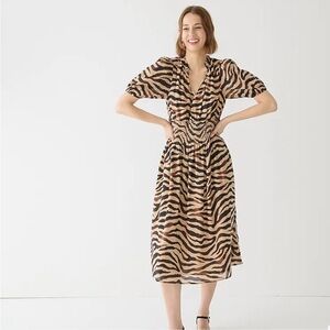 J.Crew smocked waist cotton voile dress Sz XS NWT